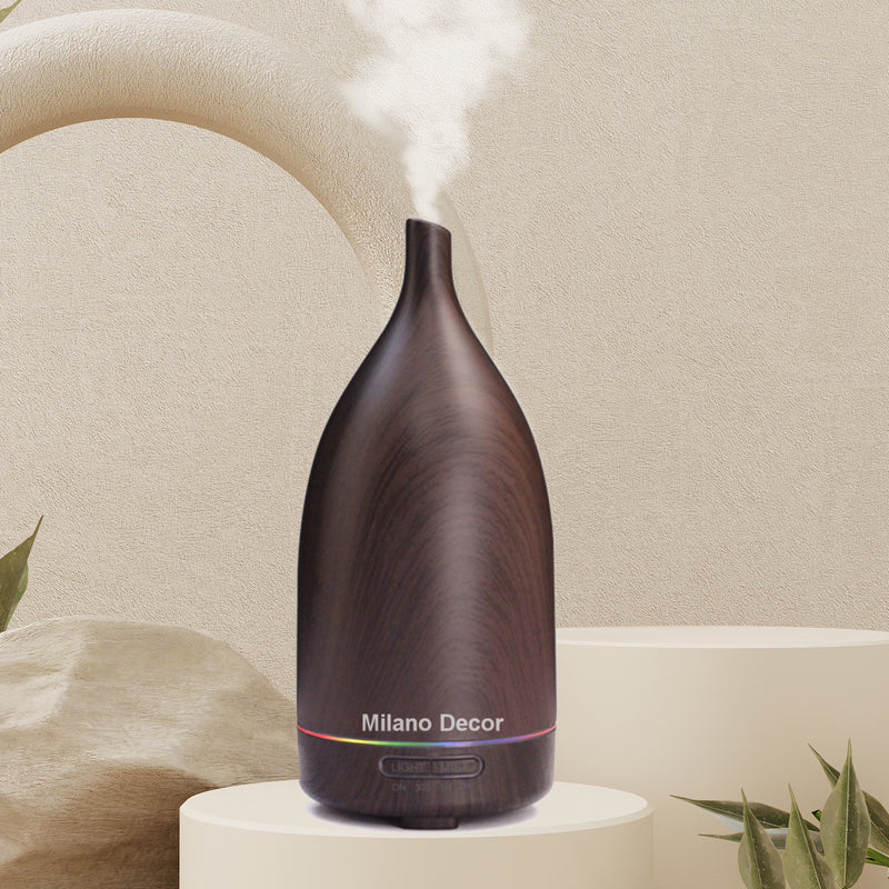 Milano Decor 100ml Ultrasonic Aroma Diffuser - Dark Wood-1826049012889948160