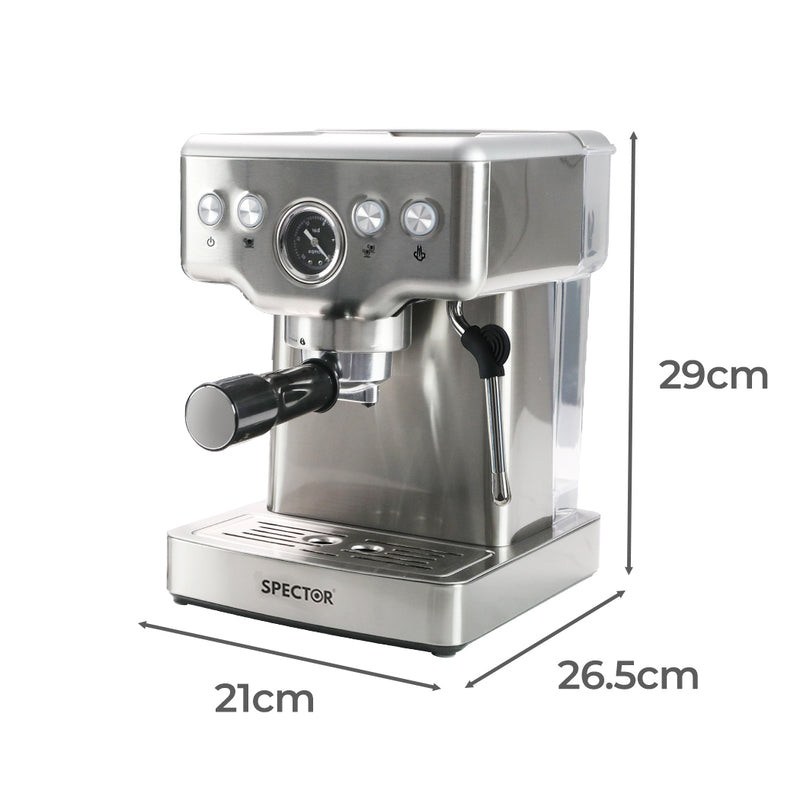 Spector 20 Bar Coffee Machine Espresso Maker with Milk Frother-1826052170588491778