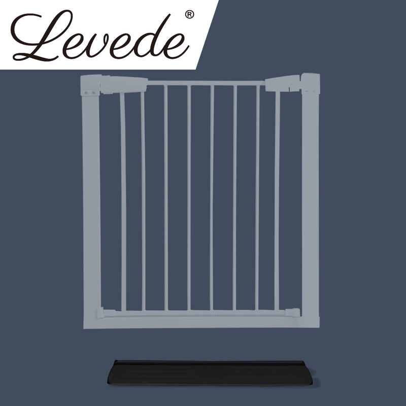 Levede Baby Safety Gate Adjustable Pet Black Ramp-1826049005747048454