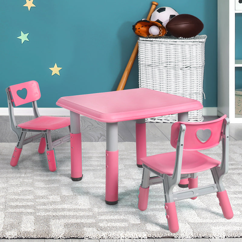 BoPeep Kids Table and Chairs Children Pink-1826052421068132358