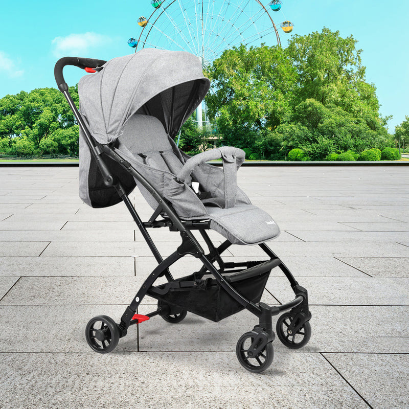 BoPeep Baby Stroller Travel Pram Push Grey-1826052424192888839