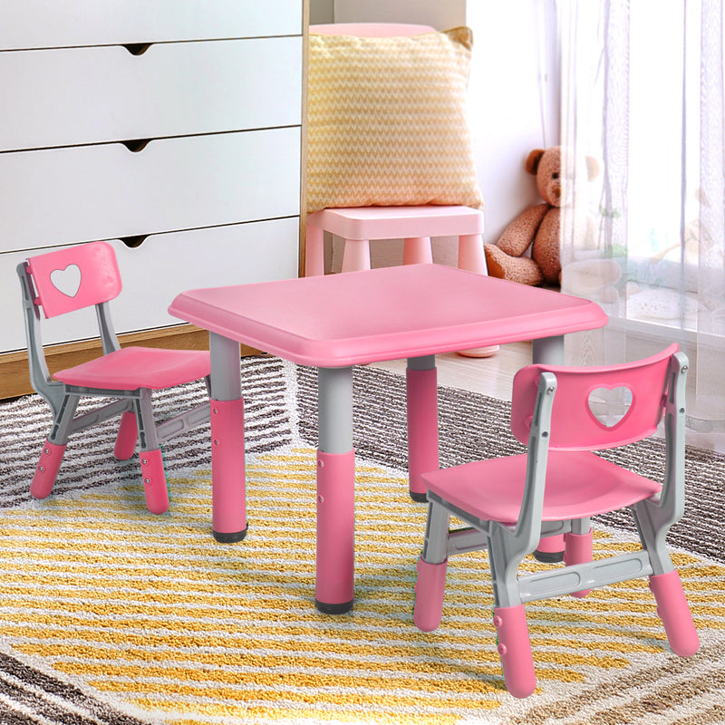 BoPeep Kids Table and Chairs Children Pink-1826052421068132359