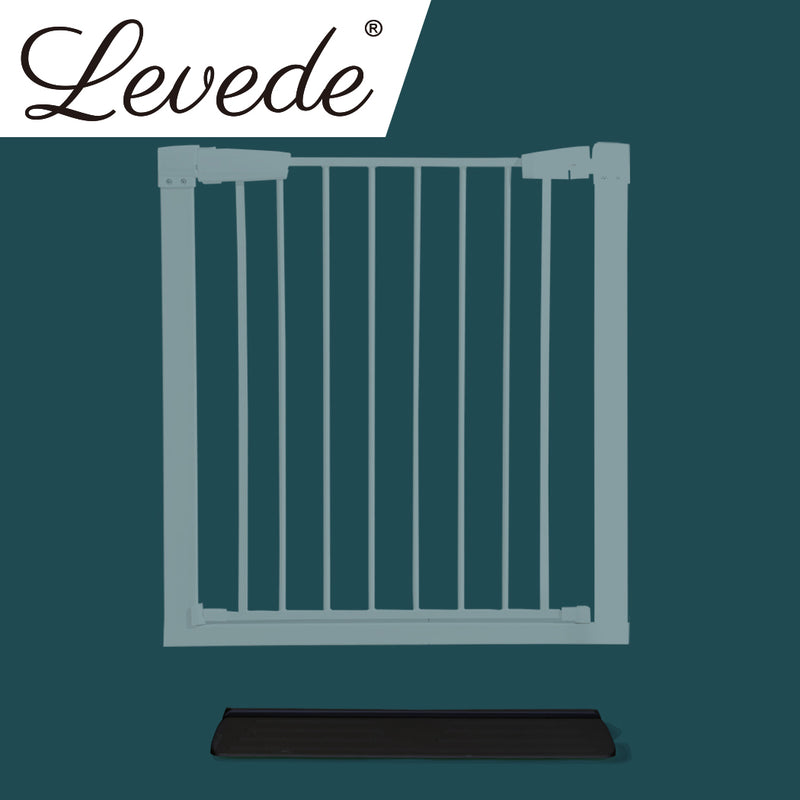 Levede Baby Safety Gate Adjustable Pet Black Ramp-1826049005747048455