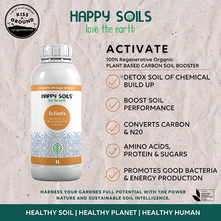 1L Happy Soils Activate - Carbon & Microbe Booster