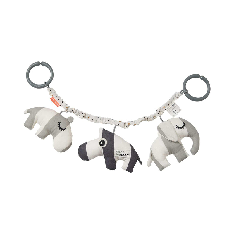 Done by Deer Pram Toy Deer Friends- Grey-1826048879611744256