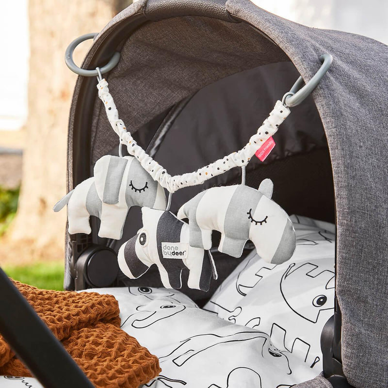 Done by Deer Pram Toy Deer Friends- Grey-1826048879611744257