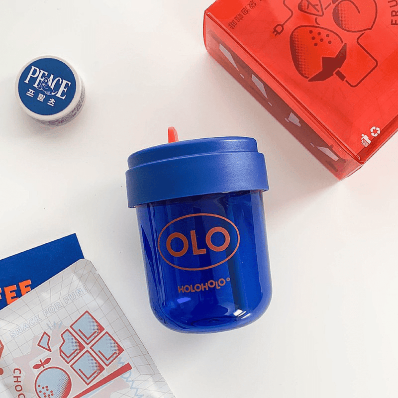 HOLOHOLO Heat-Resistant Reusable Coffee Cup Blue 450ml-1826048956761772034