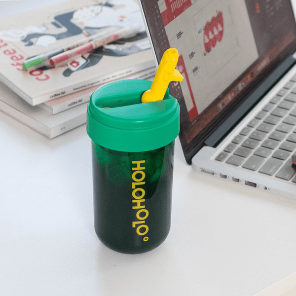 HOLOHOLO Heat-Resistant Reusable Coffee Cup Green 450ml-1826048957021818881