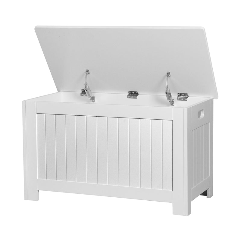 Levede Kids Toy Box Storage Chest Cabinet White-1826049044636635136