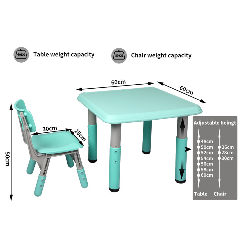 BoPeep Kids Table and Chairs Children Blue-1826052420933914626