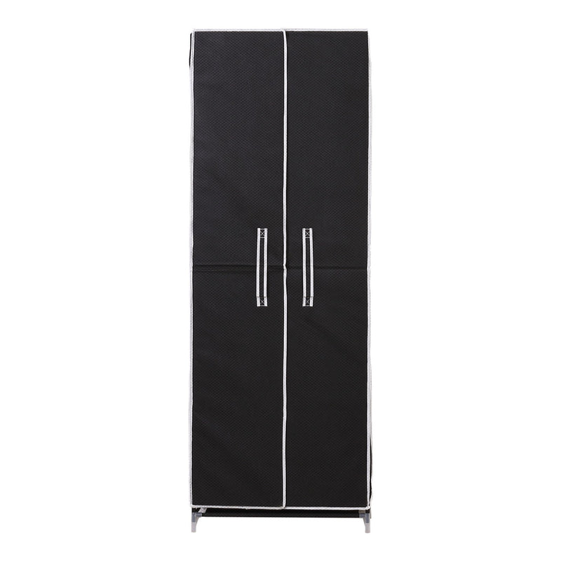 Levede 10Tiers Shoe Rack Portable Storage Cabinet Organiser Wardrobe Black Cover