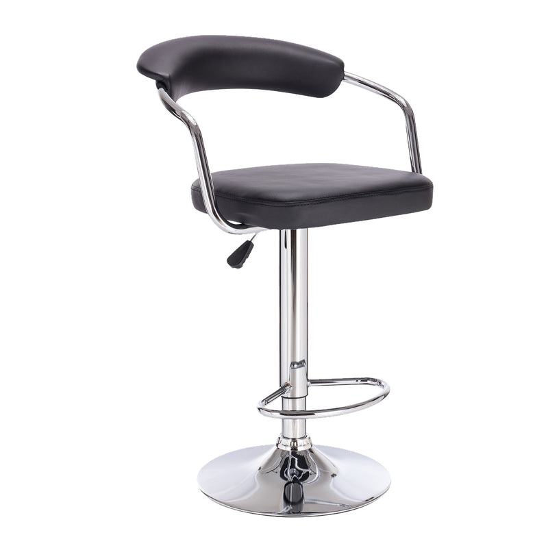 Milano Decor Lola Adjustable Barstool - Black