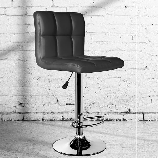 Milano Decor Stella High Back Adjustable Barstool - Black