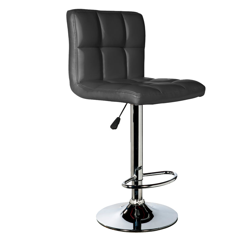 Milano Decor Stella High Back Adjustable Barstool - Black