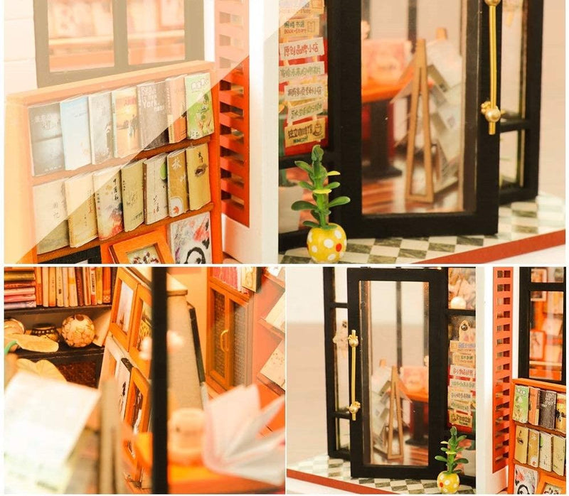 Dollhouse Miniature with Furniture Kit Plus Dust Proof and Music Movement - M10 (1:24 Scale Creative Room Idea)