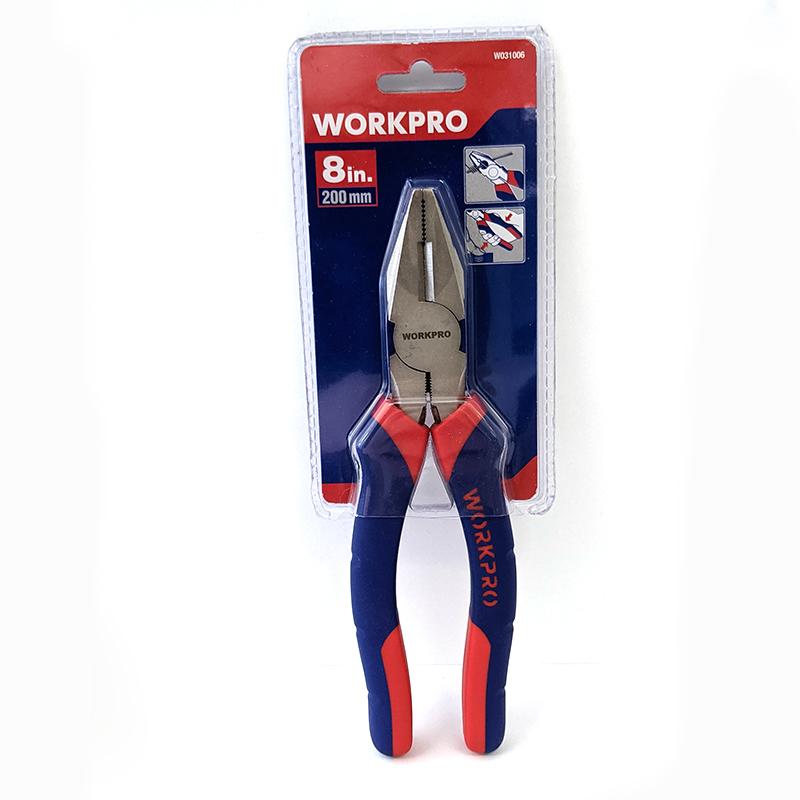 WORKPRO LINESMAN PLIER 200MM(8INCH)