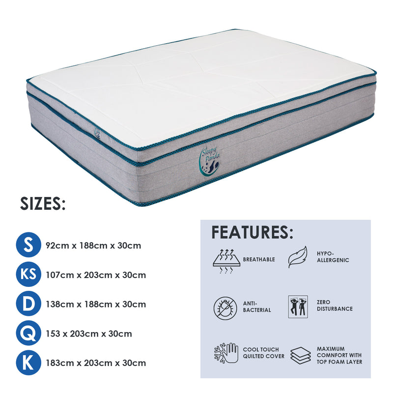 Sleepy Panda Pocket Spring Mattress-King Single