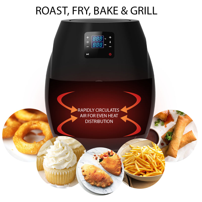 Kitchen Couture 7L Digital Air Fryer - Black