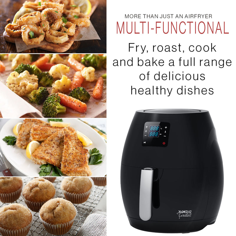 Kitchen Couture 7L Digital Air Fryer - Black