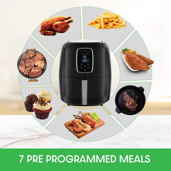 Kitchen Couture 7L Digital Air Fryer (Black)