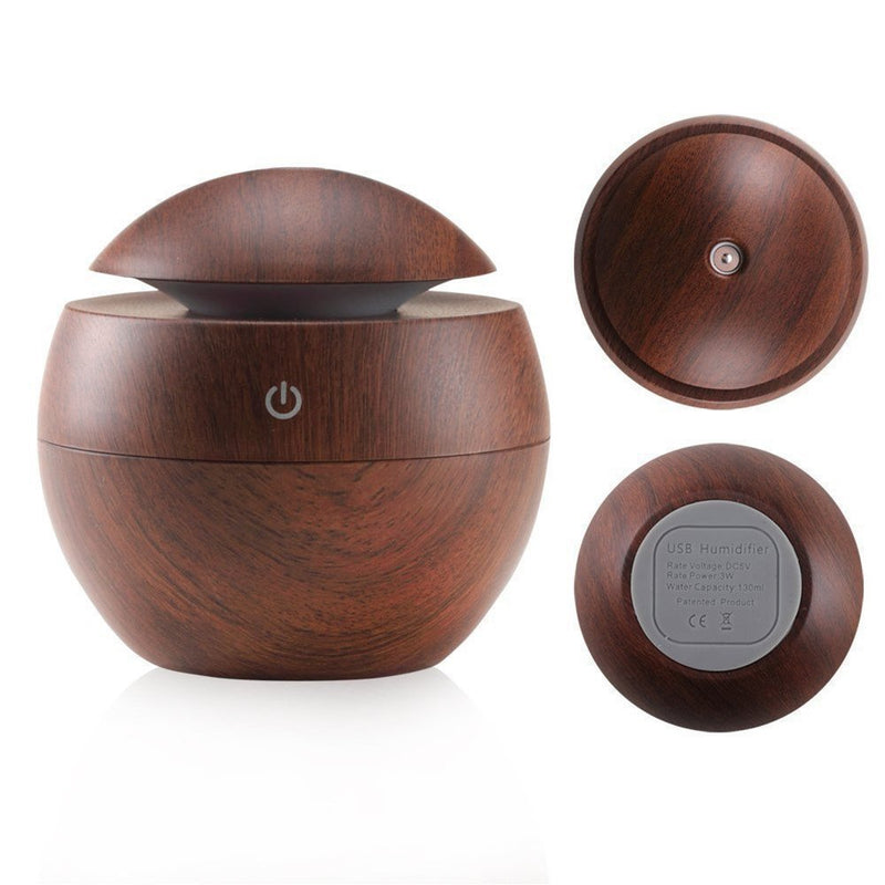 Milano - USB Diffuser + 10 PK Oil - Dark Wood Grain