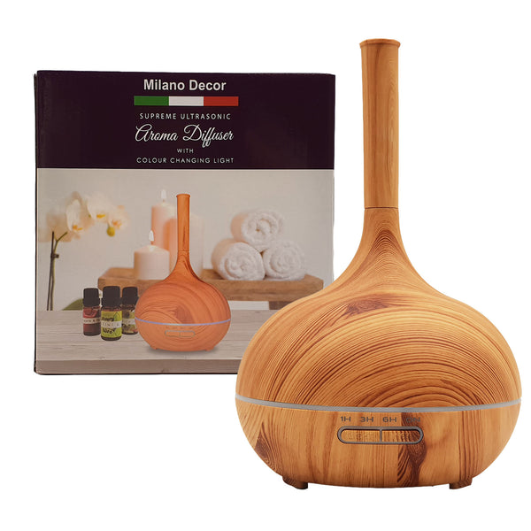 Milano Supreme Ultrasonic Aroma Diffuser - Light Wood