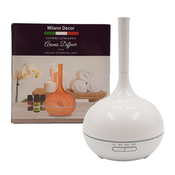 Milano Supreme Ultrasonic Aroma Diffuser - White