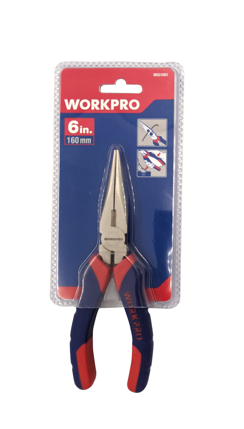 WORKPRO LONG NOSE PLIER 200MM(8INCH)