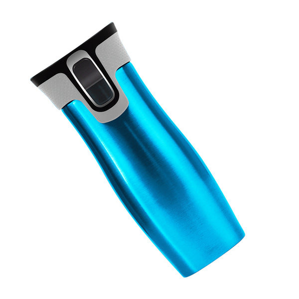 473ml 16OZ Thermal Coffee Hot Water Travel Mug Drink Bottle Flask Autoseal Blue