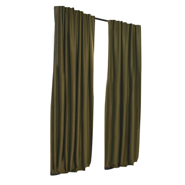 2X Blockout Curtains Curtain Blackout Bedroom 132cm x 213cm Mustard