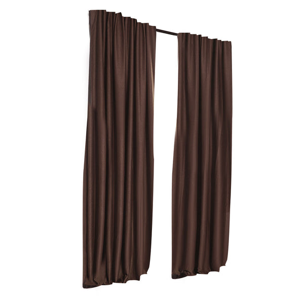 2X Blockout Curtains Curtain Blackout Bedroom 132cm x 213cm Stone