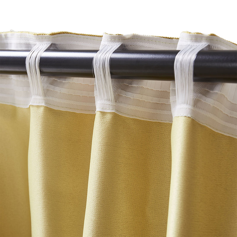 2X Blockout Curtains Curtain Living Room Window Mustard 132CM x 213CM