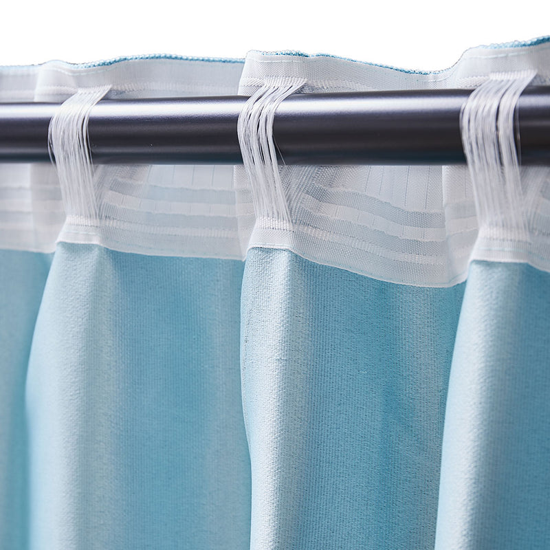 2X Blockout Curtains Curtain Living Room Window Blue 140CM x 230CM