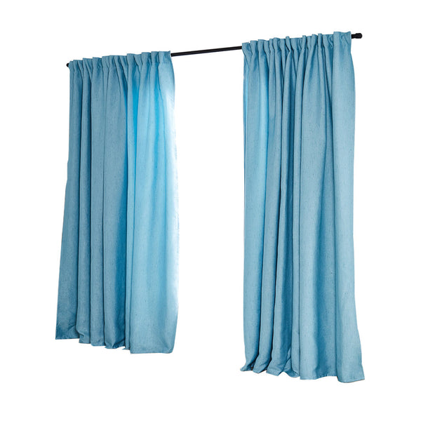 2X Blockout Curtains Curtain Living Room Window Blue 180CM x 230CM