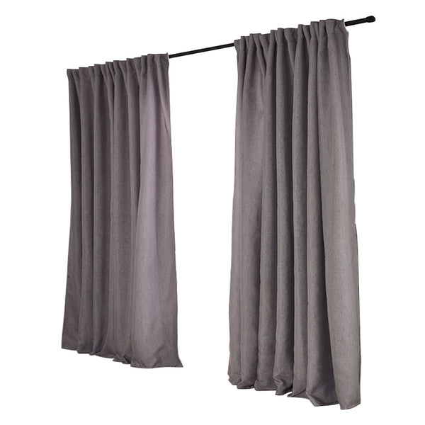 2X Blockout Curtains Curtain Living Room Window Grey 180CM x 230CM