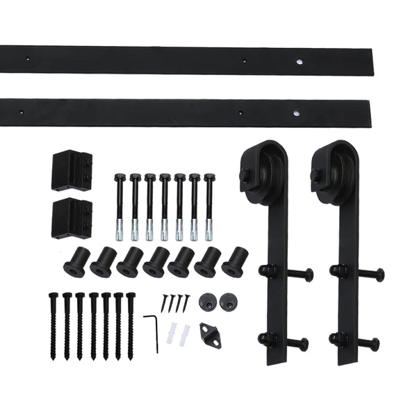 3M Antique Classic Style Single Sliding Barn Door Hardware Track Roller Kit