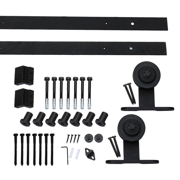 3M Antique Classic Style Single Sliding Barn Door Hardware Track Roller Kit