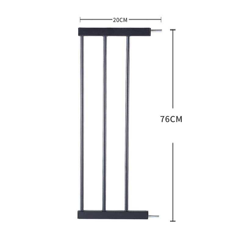 Baby Kids Pet Safety Security Gate Stair Barrier Doors Extension Panels 20cm BK