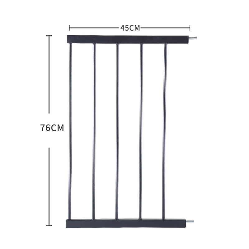 Baby Kids Pet Safety Security Gate Stair Barrier Doors Extension Panels 45cm BK