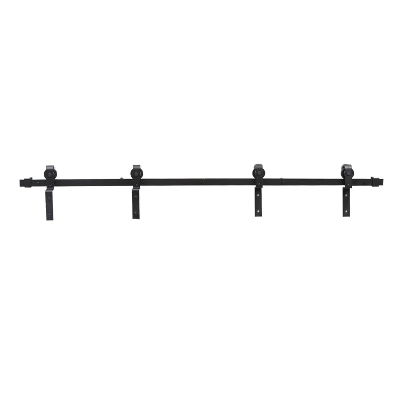 Sliding Barn Door Hardware Track Double Overlap Classic Kits 2.44M