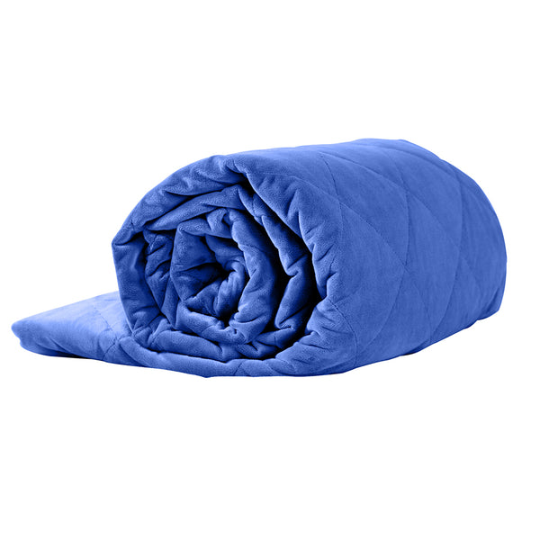 DreamZ 5KG Anti Anxiety Weighted Blanket Gravity Blankets Royal Blue Colour