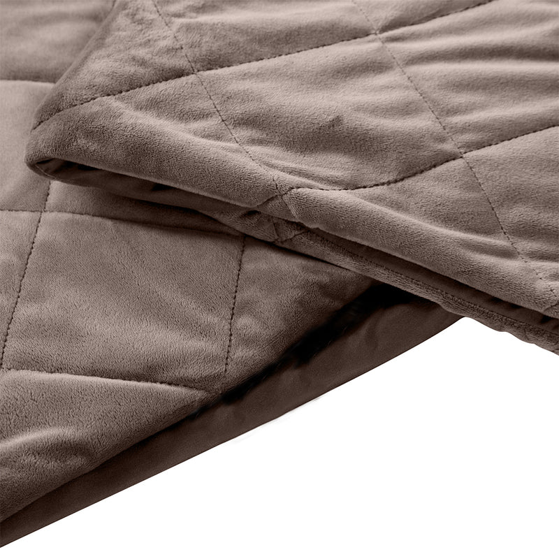 DreamZ 7KG Anti Anxiety Weighted Blanket Gravity Blankets Mink Colour