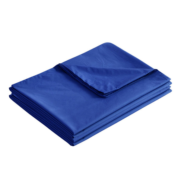 DreamZ Weighted Blanket 10KG Heavy Gravity Deep Relax Adults Cotton Cover Blue