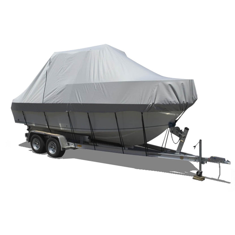 14-16 FT Boat Cover Trailerable Weatherproof 600D Jumbo Marine Heavy Duty