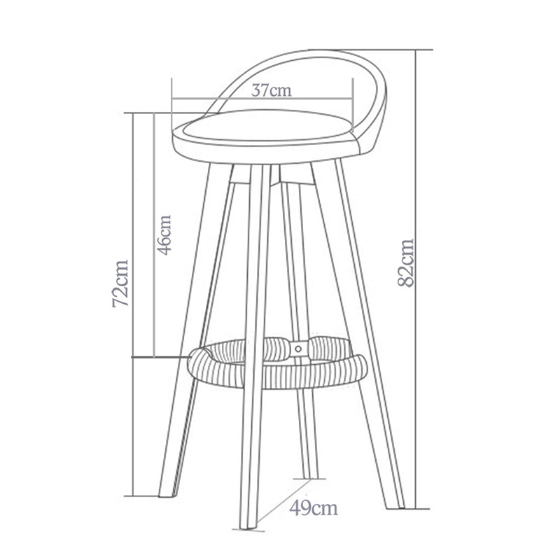 2x Levede Fabric Swivel Bar Stool Kitchen Stool Dining Chair Barstools Grey