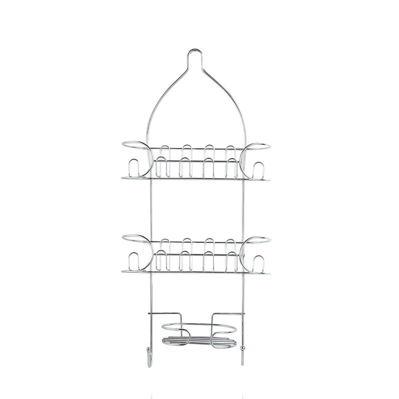 Bathroom Shower Caddy Organiser Bath Shelf Shelves Storage Rack Hang Hook 3-Tier