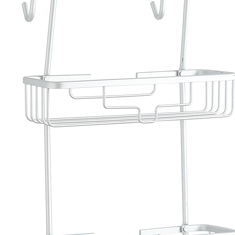 Bathroom Shower Caddy Organiser Aluminum Bath Shelf Shelves Storage Rack 3-Tier