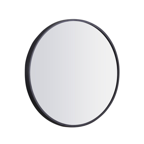 Wall Mirror Round Shaped Bathroom Makeup Mirrors Smooth Edge 70CM