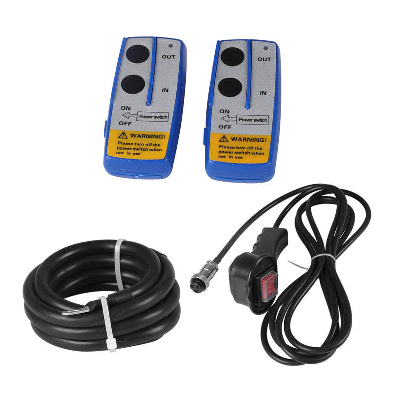 5443kgs Electric Winch Wireless Control 12V with Synthetic Rope