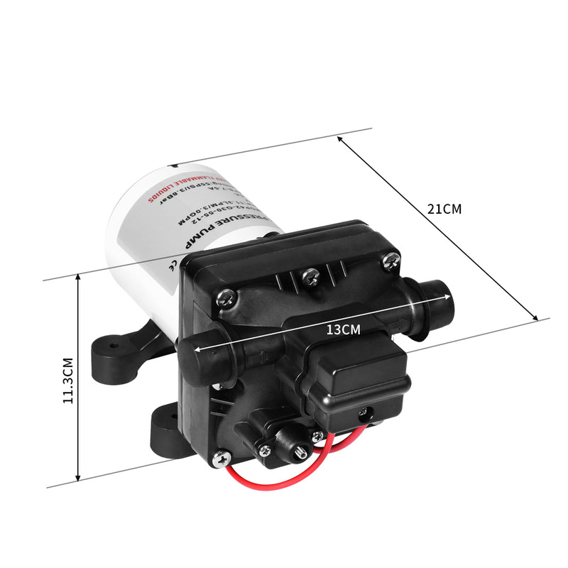 12V Water Pump Caravan High Pressure Self-priming Motorhome Boat RV Camper